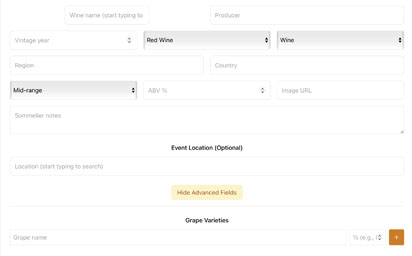 Wine Profile System - Image